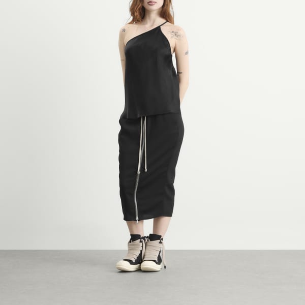 Короткая юбка-столбик на молнии Rick Owens, черный — фото 4