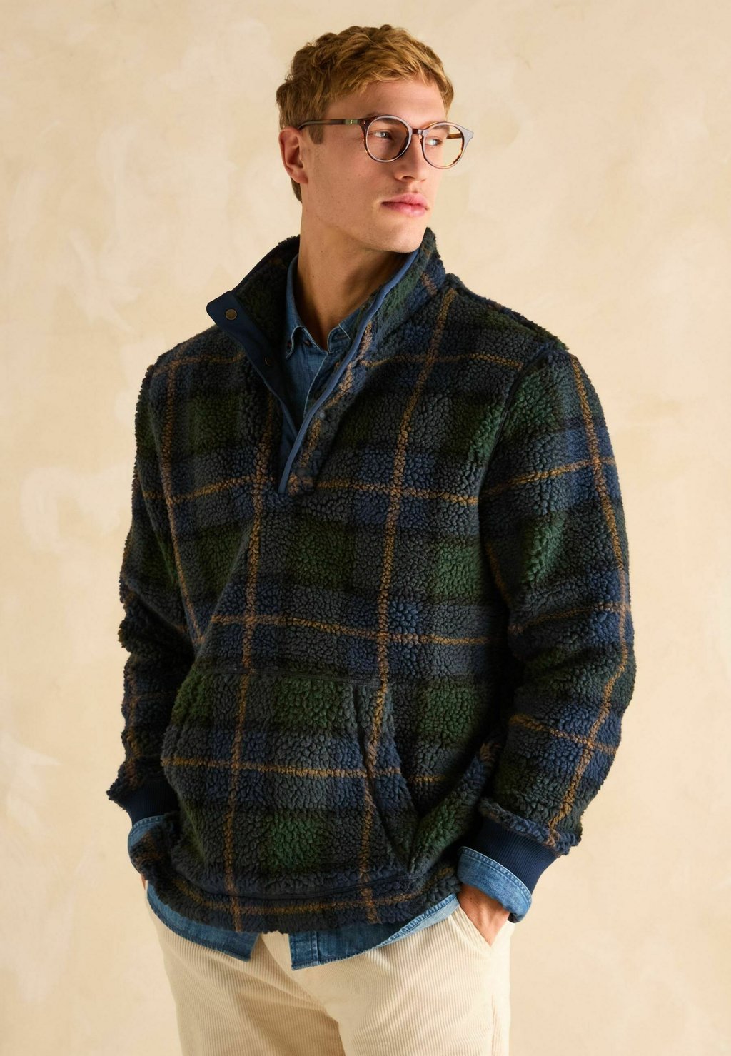 

Флисовый джемпер REGULAR FIT Tom Joule, синий