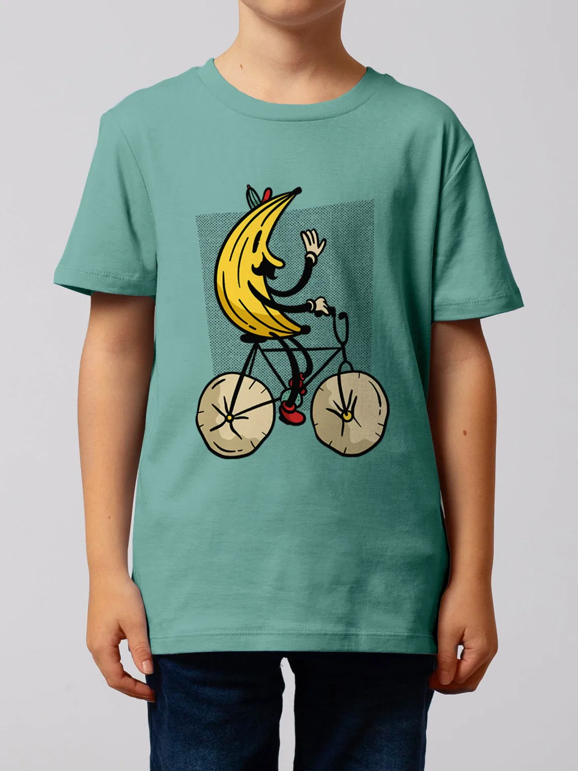 Футболка 'Banana Rider' Watabout.Kids, Emerald — фото 2