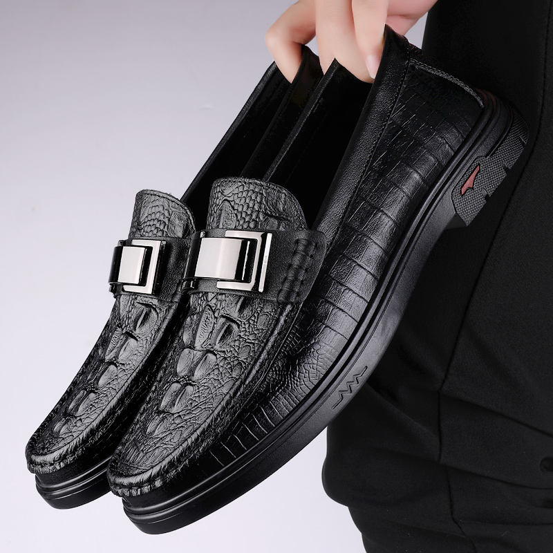 Bull Thunder Мужские повседневные туфли из крокодиловой кожи, цвет Crocodile — фото 3