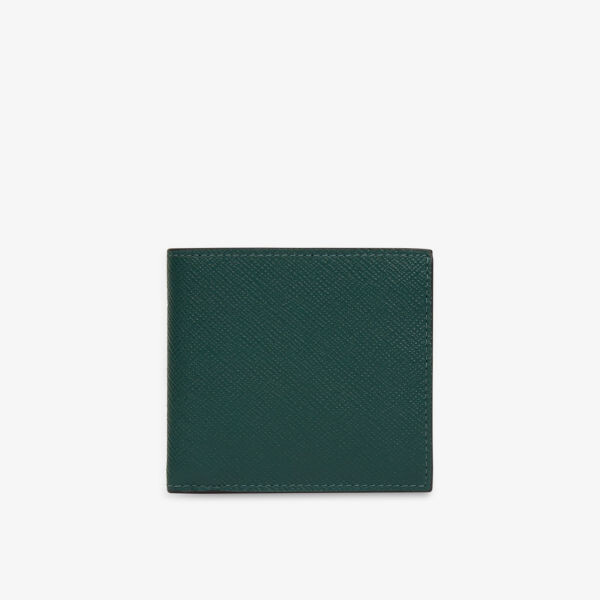 

Кошелек из зерненой кожи Панама Smythson, зеленый