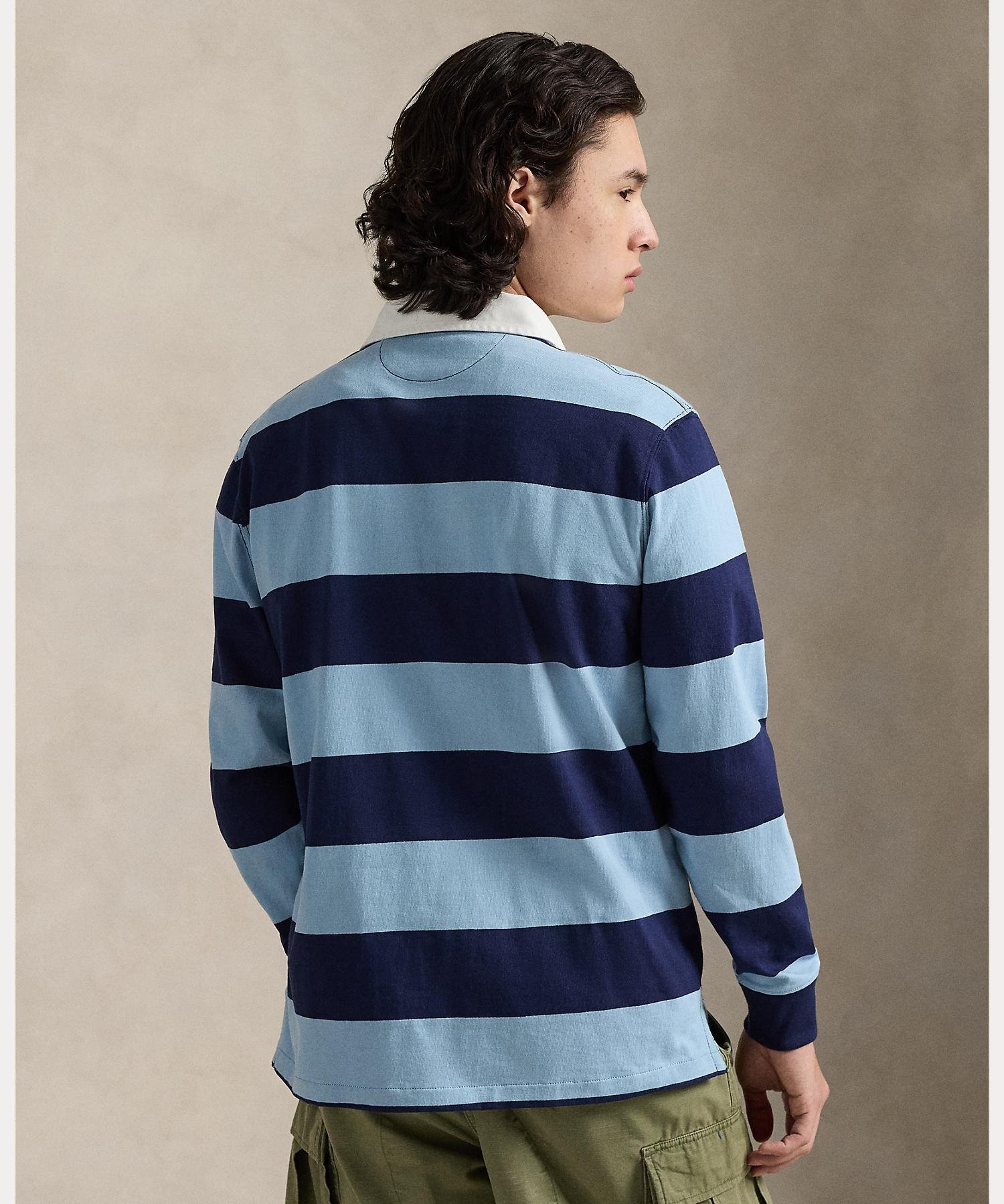 Знаменитая регбийная футболка Polo Ralph Lauren, 400 Blue — фото 3