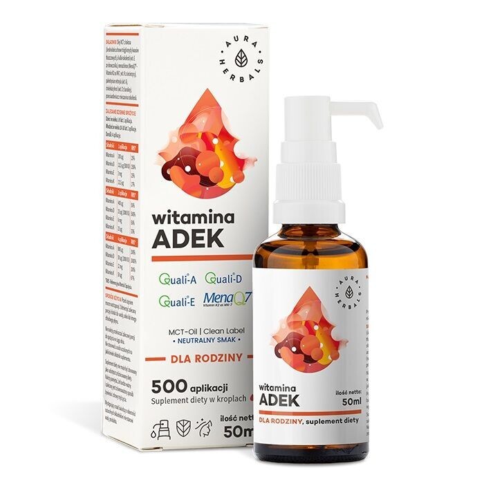 

Aura Herbals Witamina ADEK Dla Rodziny витамины в каплях, 50 ml