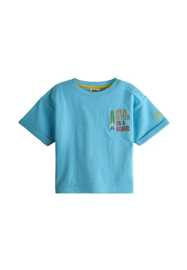 Футболка с принтом стандартного кроя Jojo Maman Bébé, Blue