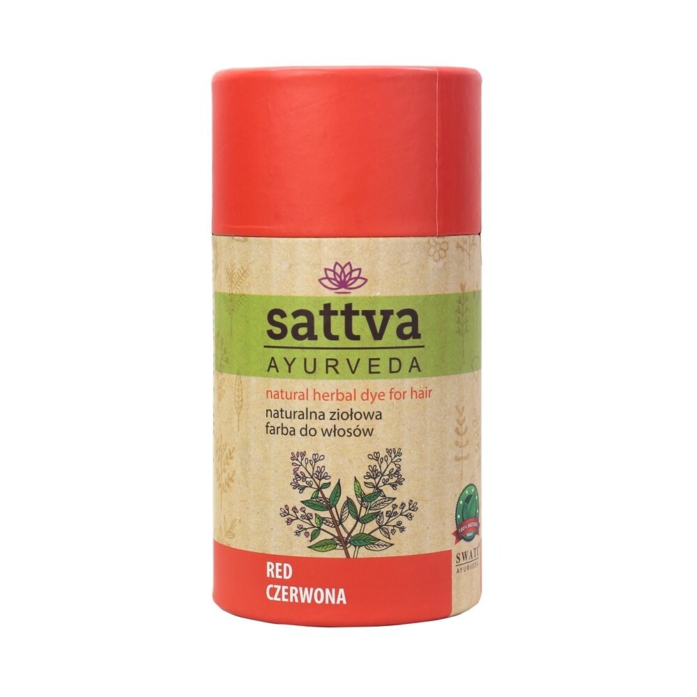 

Натуральная краска для волос/хна Satva (09) Pure Red 150г Sattva