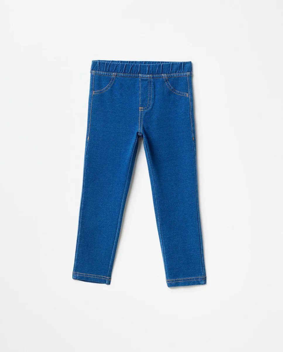 

Махровые джинсовые леггинсы Sfera, синий