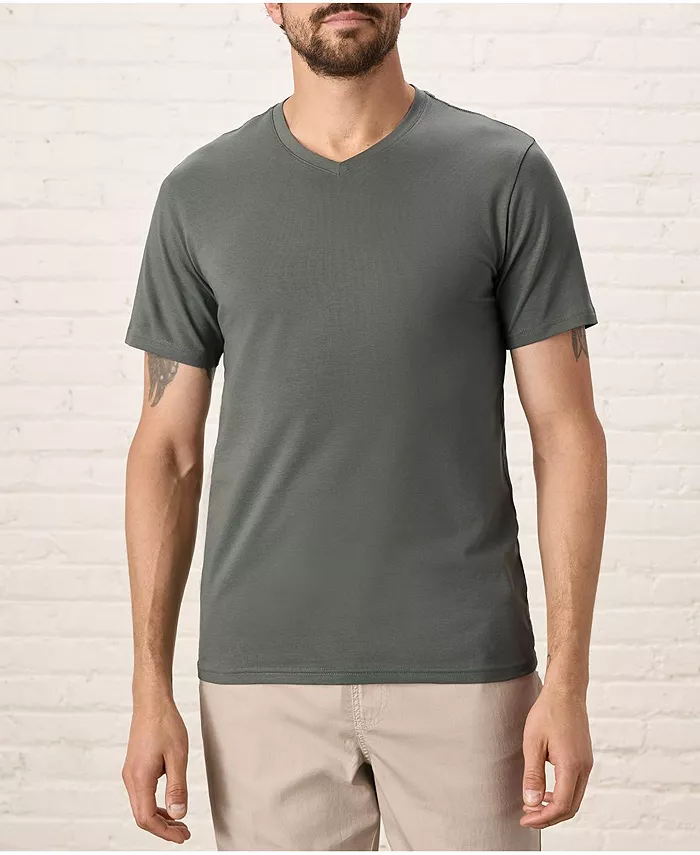 

Мужская футболка с V-образным вырезом из органического хлопка Luxe Stretch Jersey Slim Pact, серый