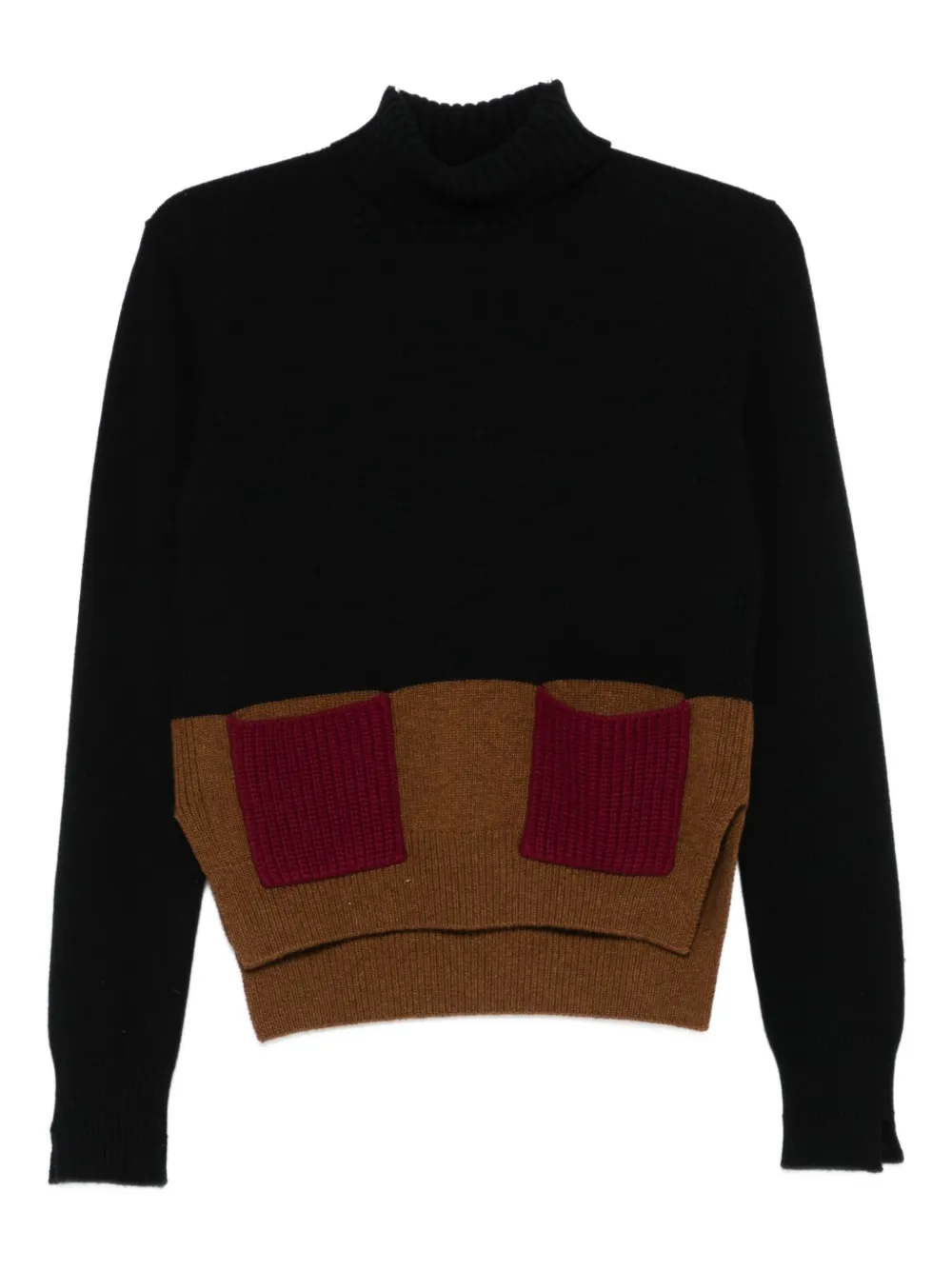 

Джемпер с высоким воротником Plan C, черный