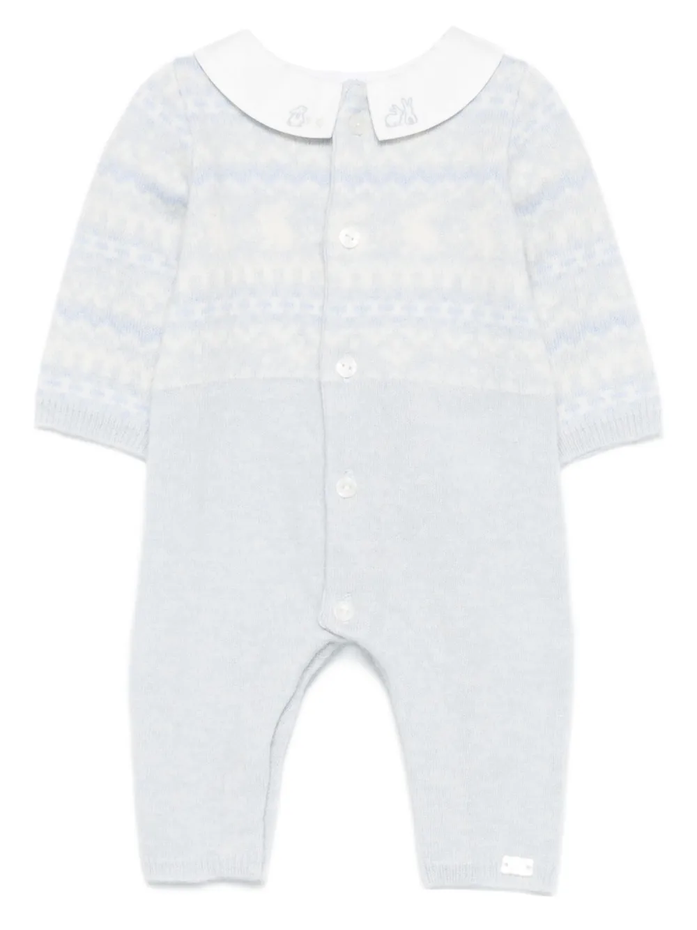 

Ромпер с вышивкой фэр-айл Tartine Et Chocolat, синий