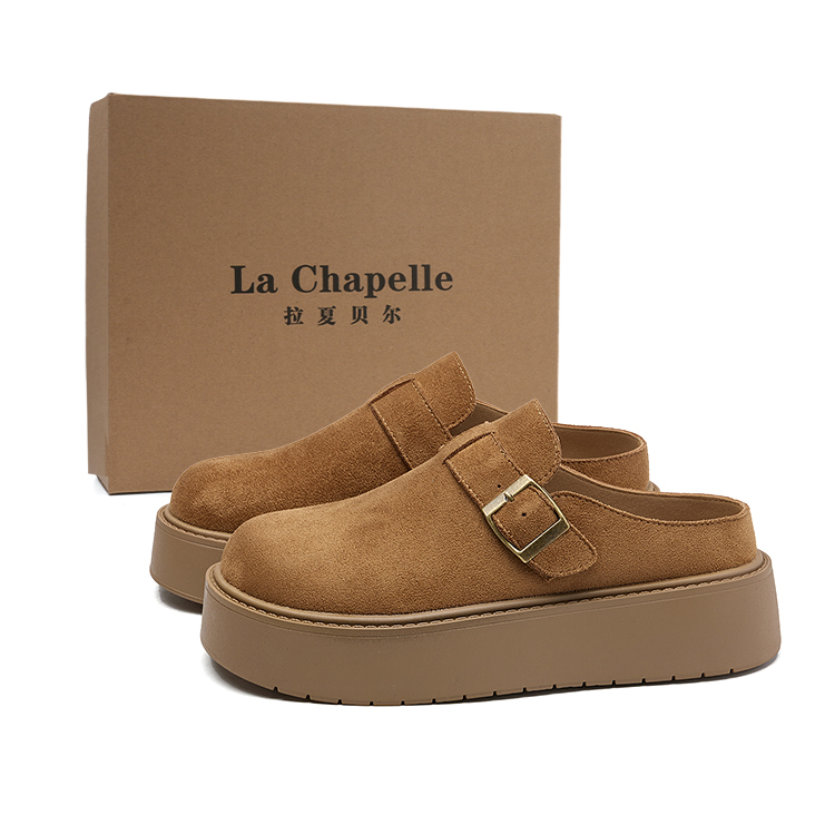 La Chapelle Женские закрытые тапочки премиум коричневые, цвет Premium Brown