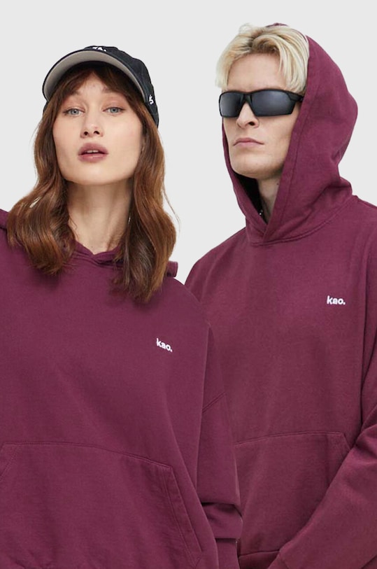 

Хлопковая толстовка Kaotiko, бордовый