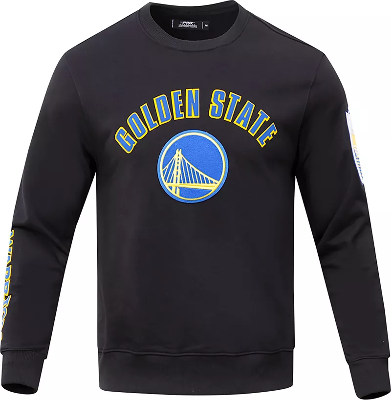 

Мужской черный флисовый свитер с круглым вырезом Pro Standard Golden State Warriors