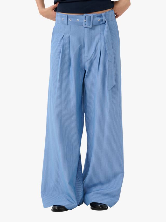 

Широкие брюки в полоску vitta MY ESSENTIAL WARDROBE, цвет Sky Blue