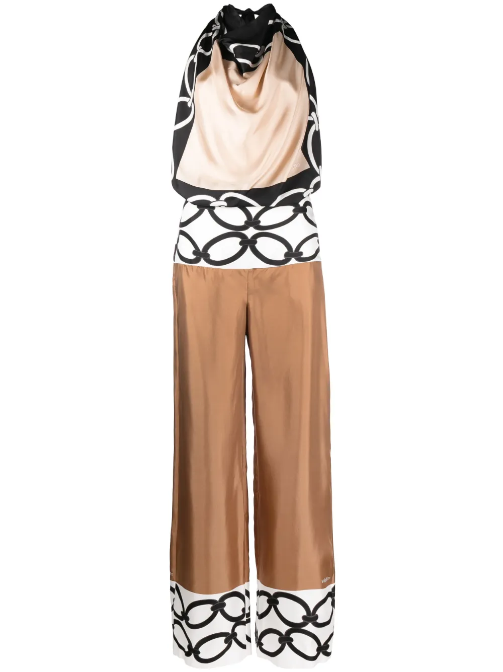 

Шелковый комбинезон Chain 1967 Foulard VALENTINO GARAVANI, нейтральный