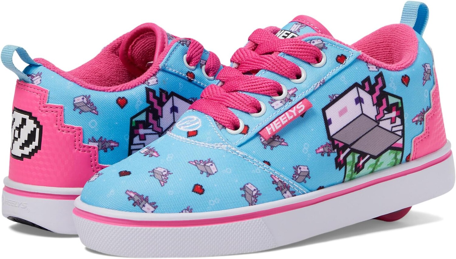 

Кроссовки Pro 20 Minecraft Heelys, цвет Aqua/Pink/Black