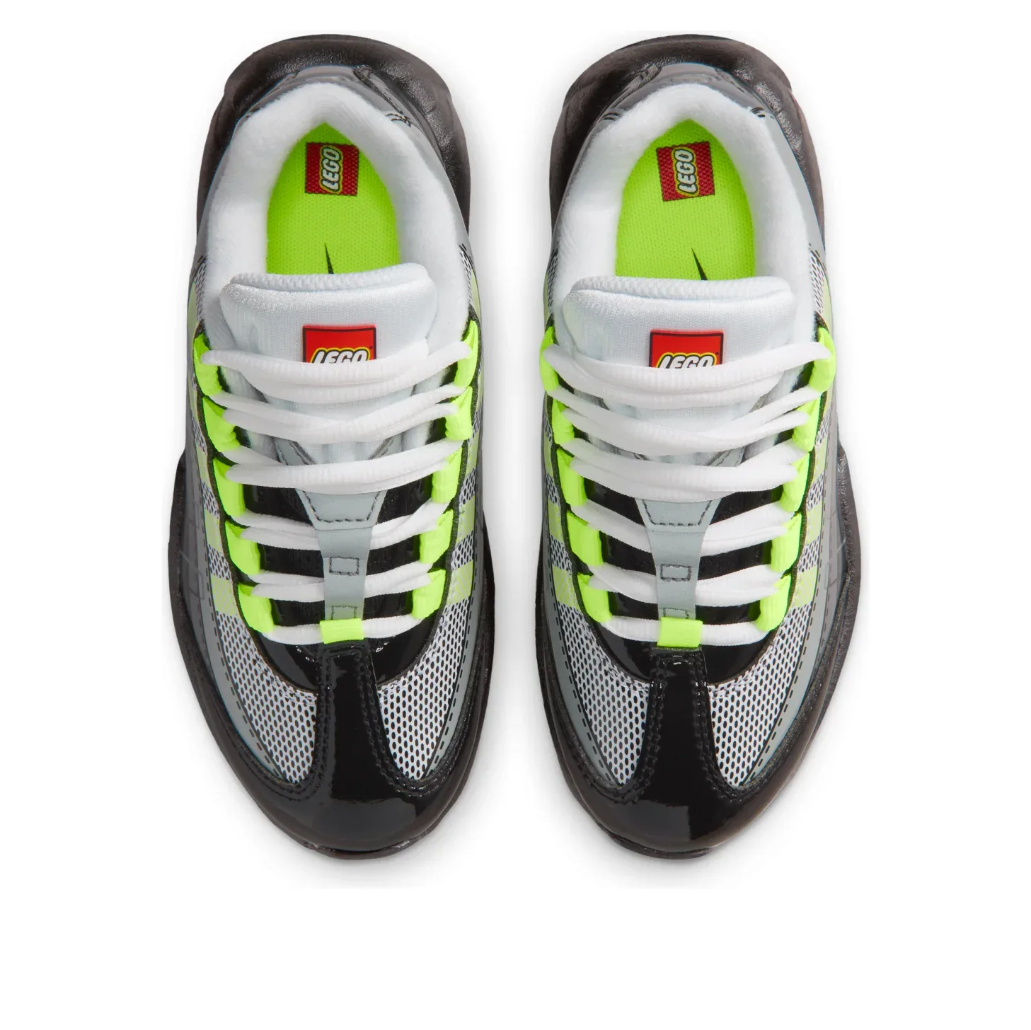 Кроссовки (PS) Nike x LEGO Air Max 95 'Neon', черный — фото 2