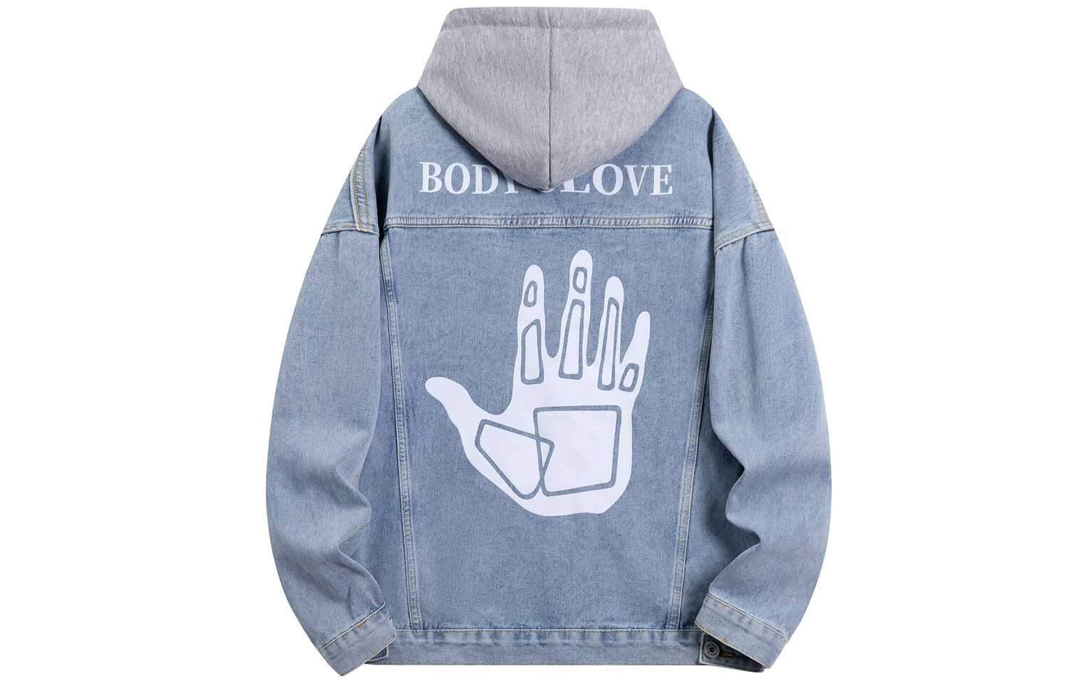 

Джинсовая куртка унисекс Body Glove, цвет Blue Hooded