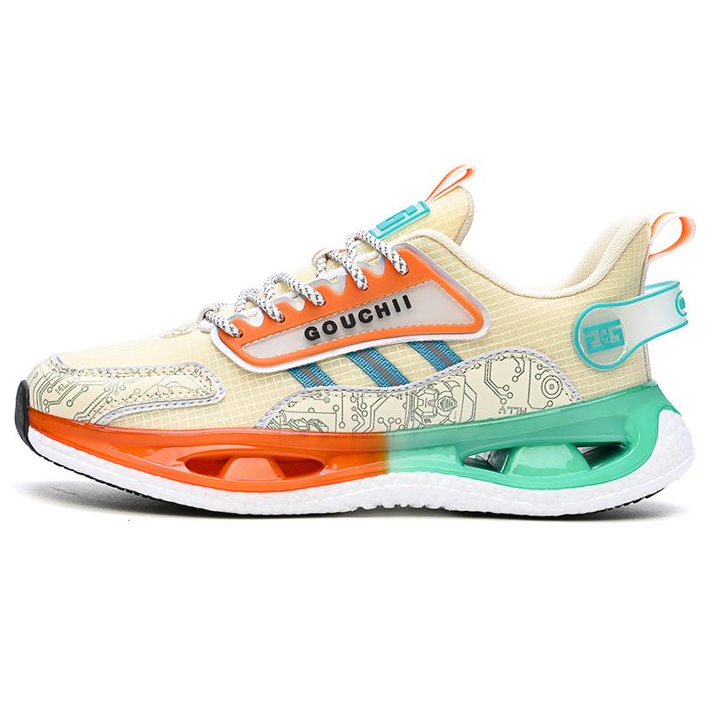 

M.M Party Дышащие низкие повседневные кроссовки Unisex бежево-оранжевые, цвет Beige Orange