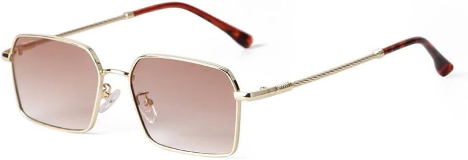 

Модные прямоугольные солнцезащитные очки LVTFCO для женщин и мужчин, коричнево-синие, в узкой металлической оправе, для путешествий, солнцезащитные очки для мужчин UV400, C5