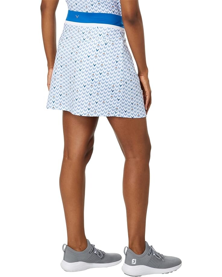 

Юбка Callaway Chevron Geo Print 17" Skort, цвет Brilliant White