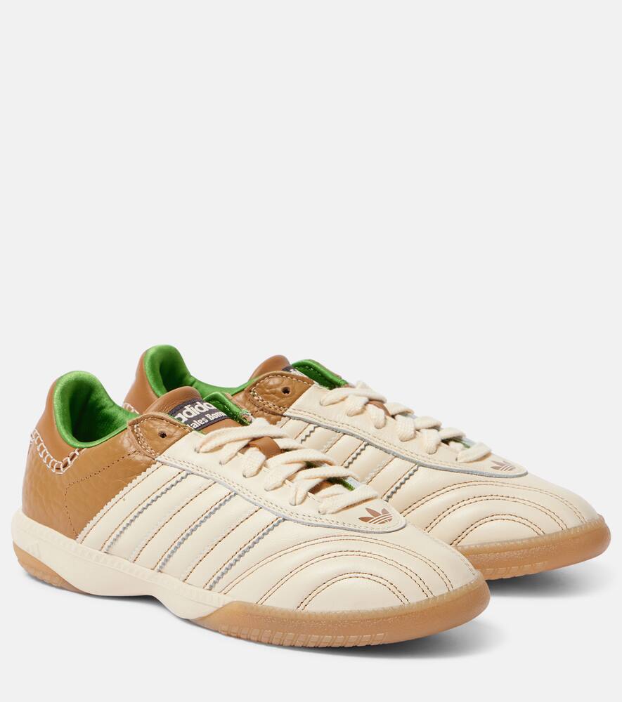 Кожаные кроссовки Wales Bonner Samba Adidas, Wonderwhite/Rawdesert/Crewgree