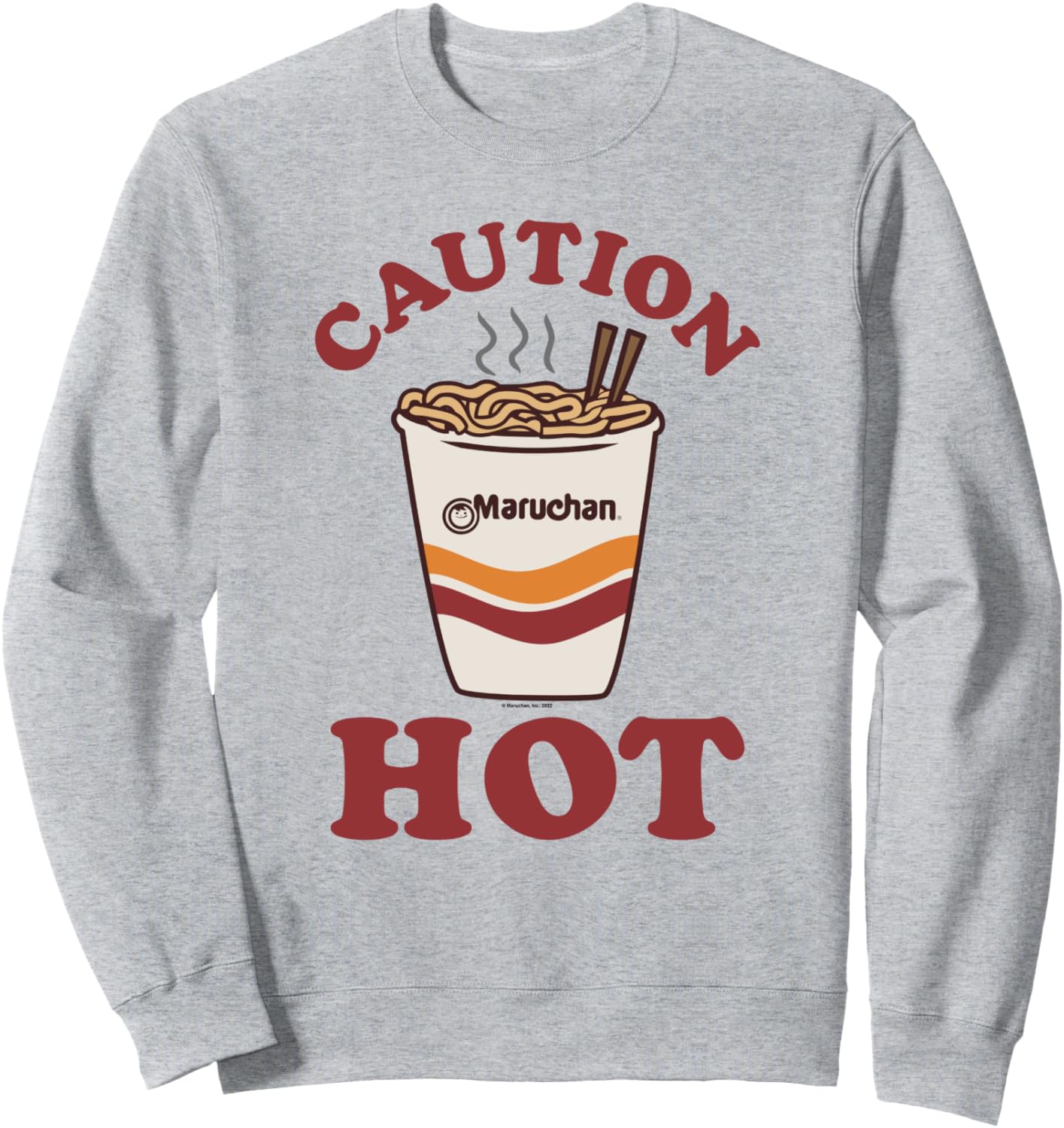 

Толстовка Maruchan Caution Hot Steaming Noodle Cup, серая Maru-Chan, Серый, Толстовка Maruchan Caution Hot Steaming Noodle Cup, серая Maru-Chan