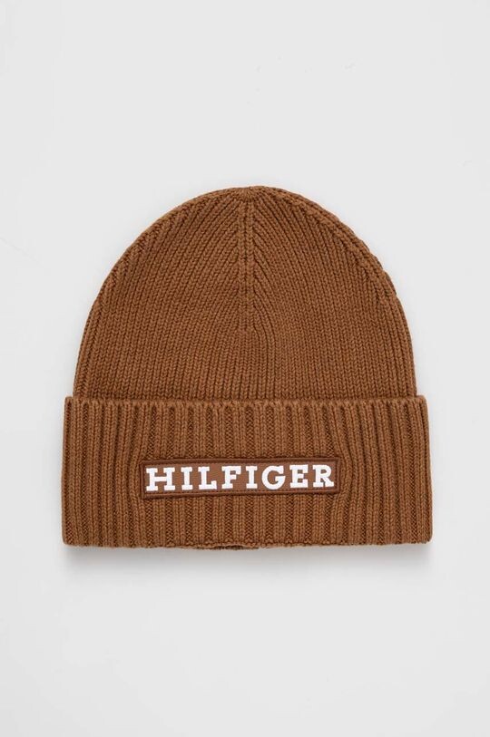 

Шапка из смесовой шерсти Tommy Hilfiger, коричневый