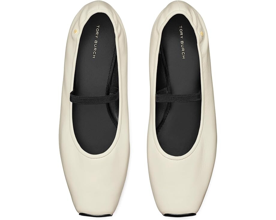 Туфли на плоской подошве Tory Burch Mary Jane Ballet, цвет New Ivory/Perfect Black — фото 2
