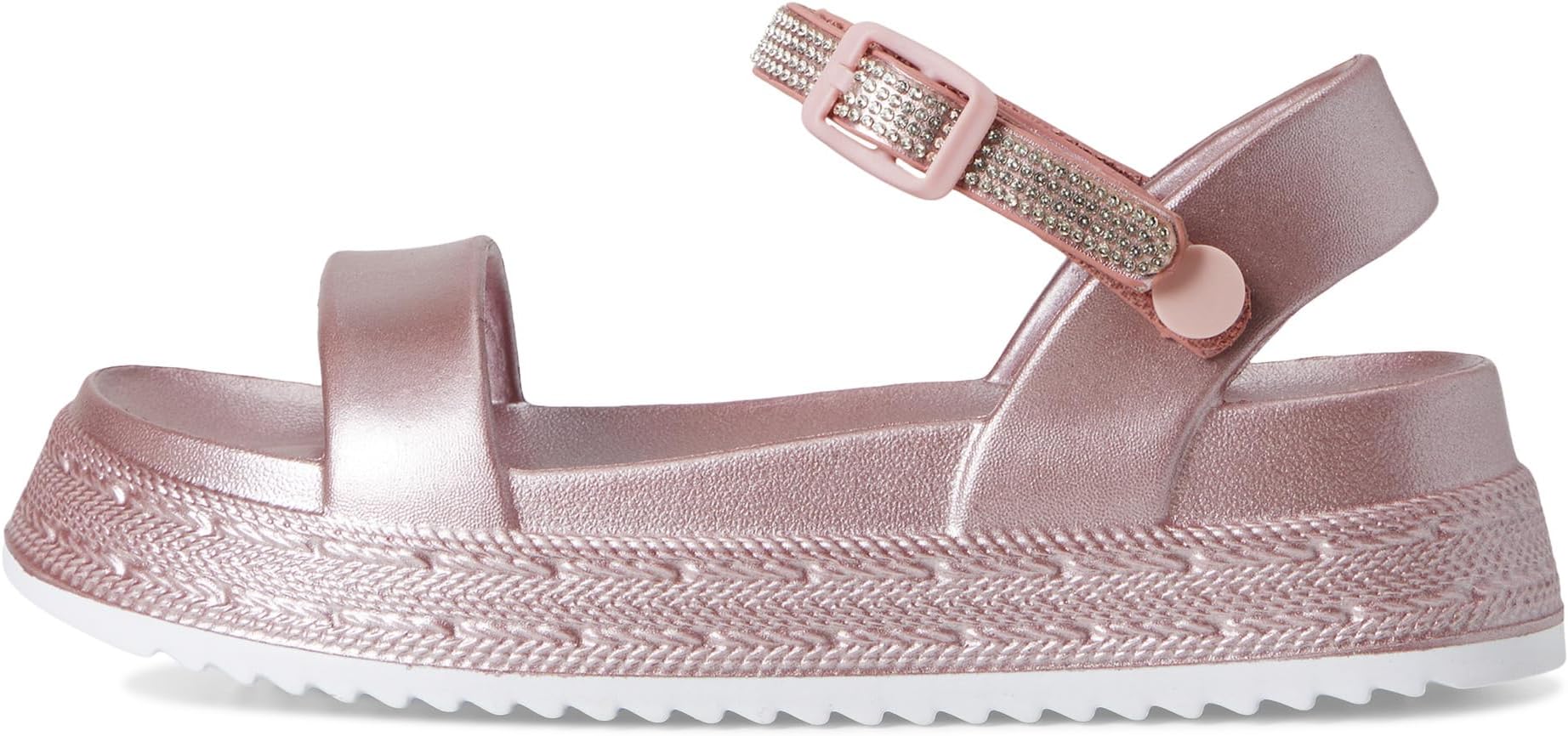 Сандалии Steve Madden Kids Bunnie, цвет Pink Metallic — фото 4