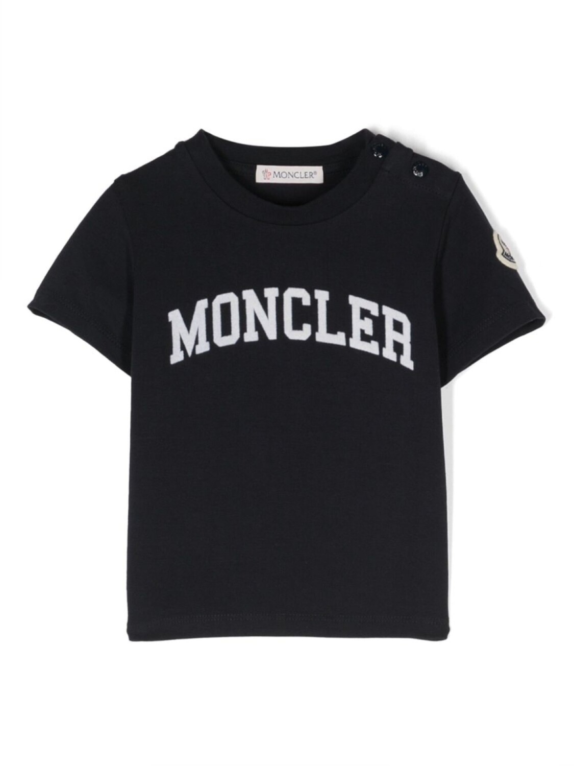 

Moncler Enfant футболка с логотипом, синий