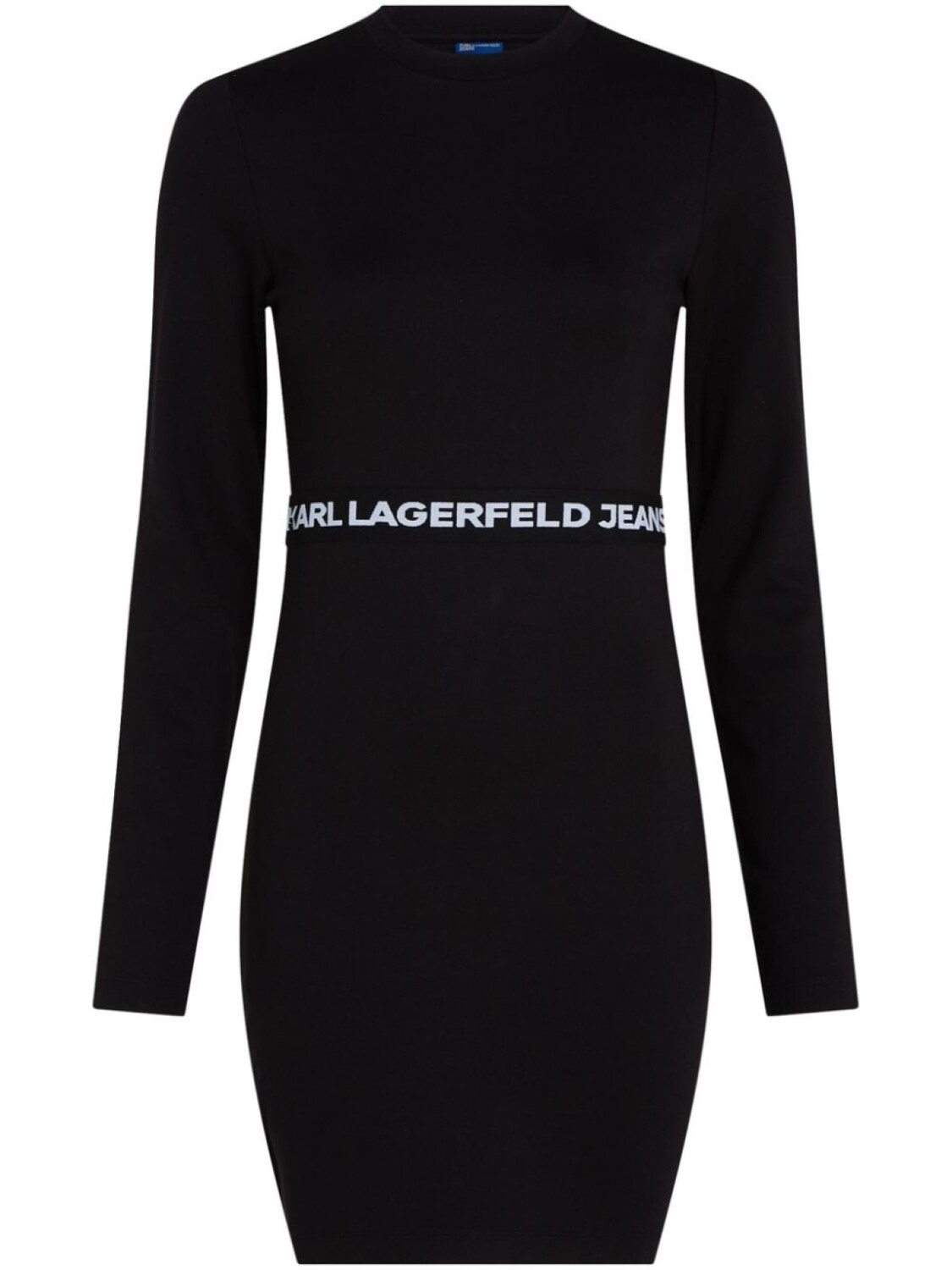 

Karl Lagerfeld Jeans платье с длинными рукавами и логотипом, черный