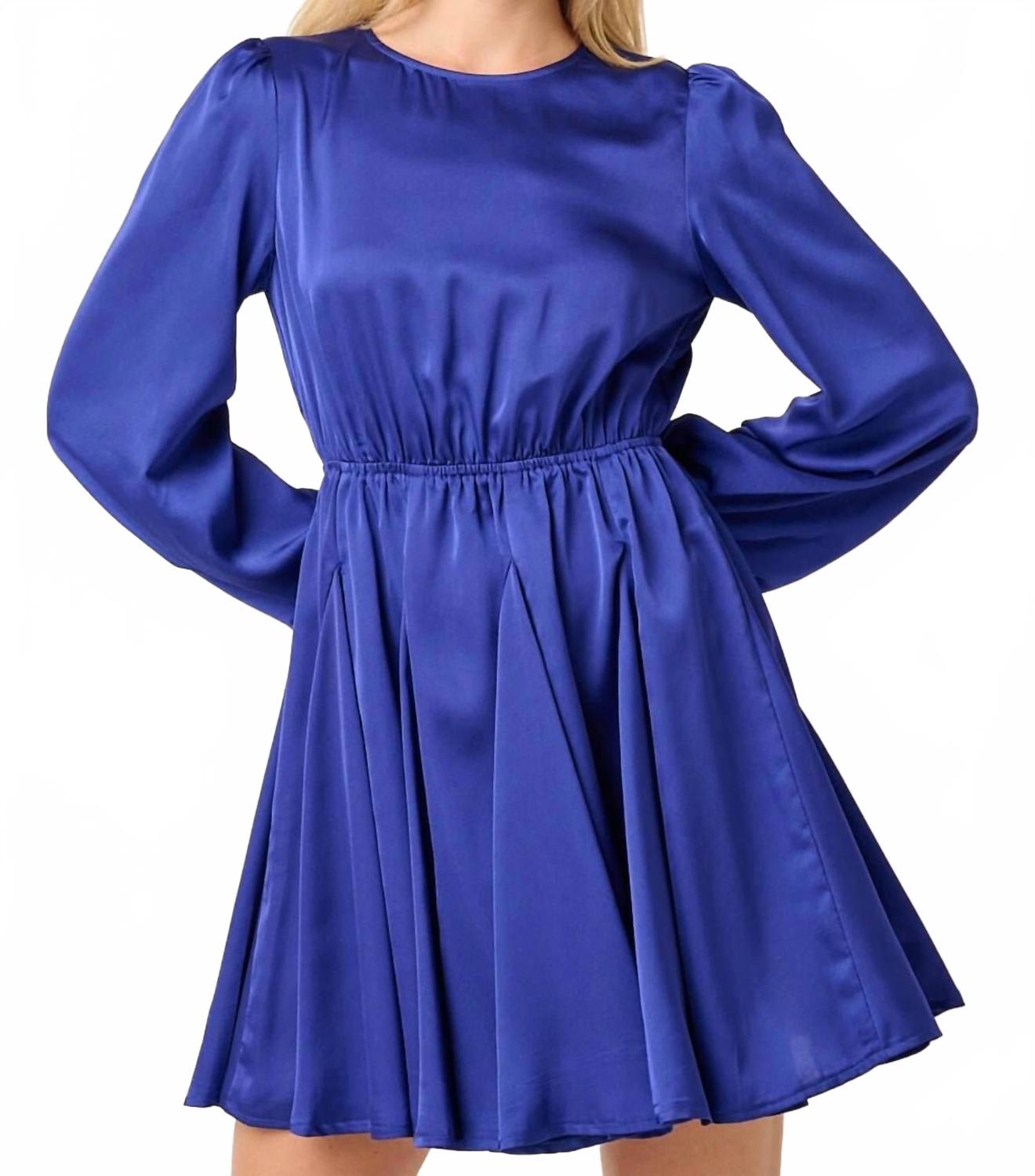 

Голубое атласное платье Holly Mittoshop