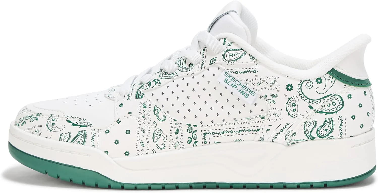 Мужские кроссовки Skechers Koopa-Court Paisley, белый/зеленый — фото 2