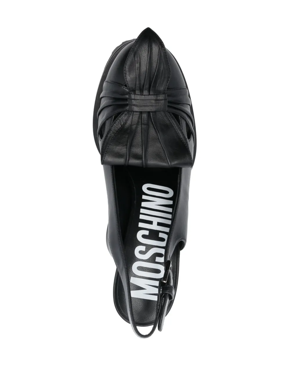 Туфли с ремешком на пятке Moschino, черный — фото 4