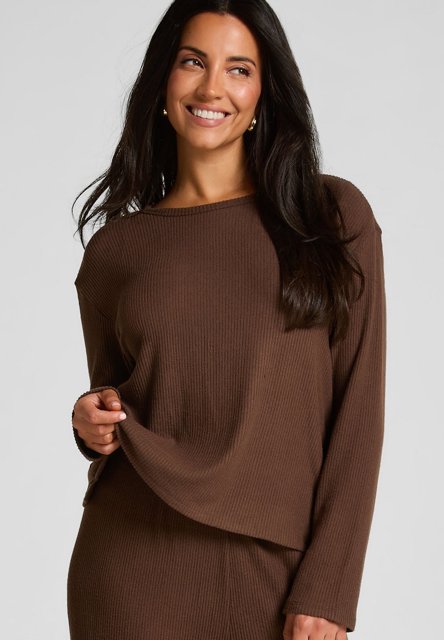 

Пижамный топ Hunkemöller LONG-SLEEVED, Brown