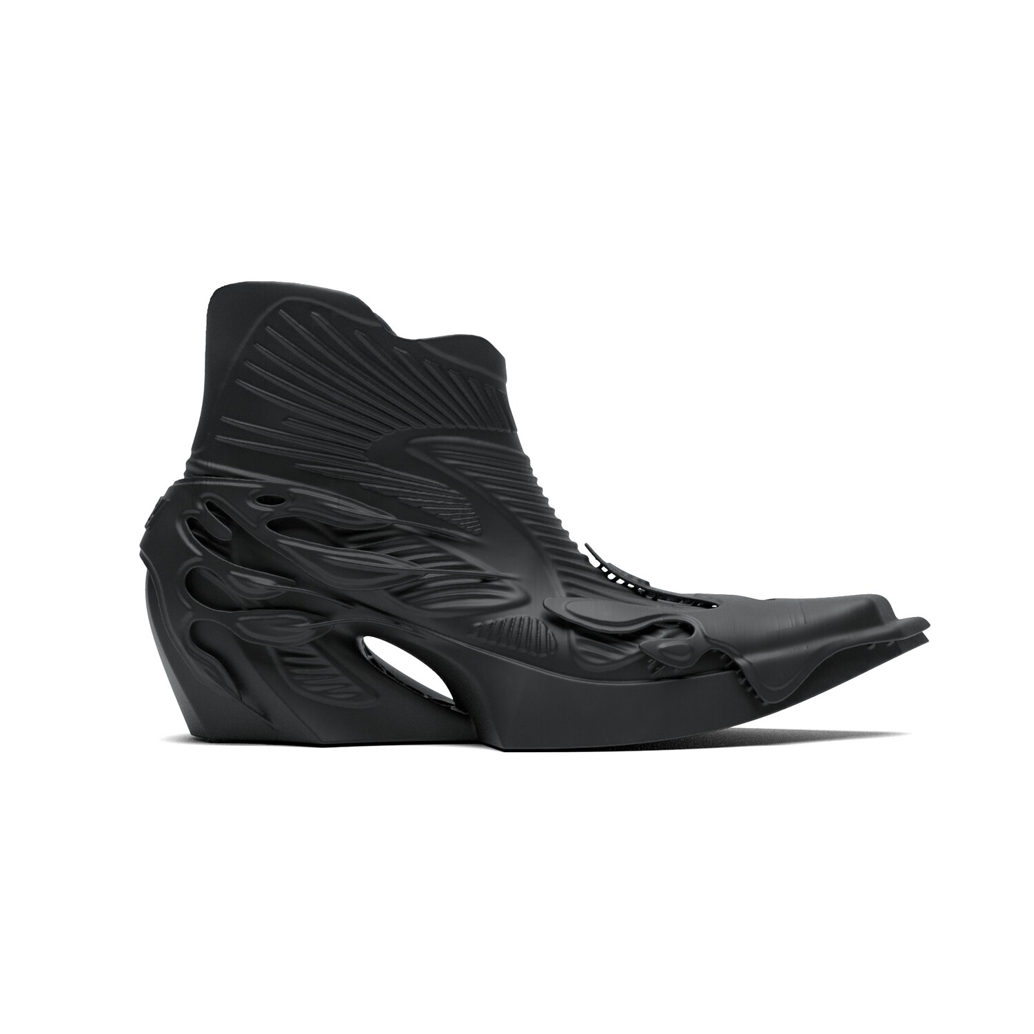 Кроссовки SCRY Lifestyle Shoes Unisex High-top Black, черный