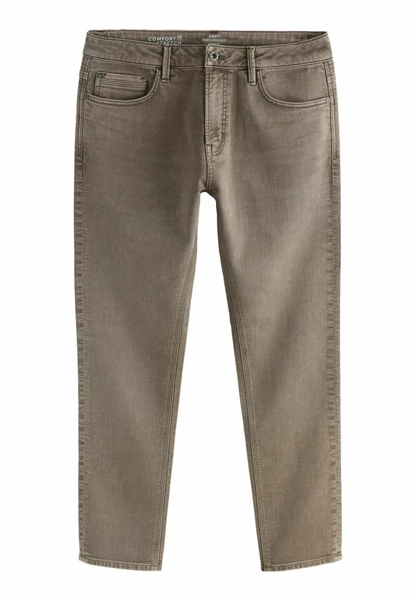 Удобные эластичные джинсы. джинсы зауженного кроя Next, Brown Wash