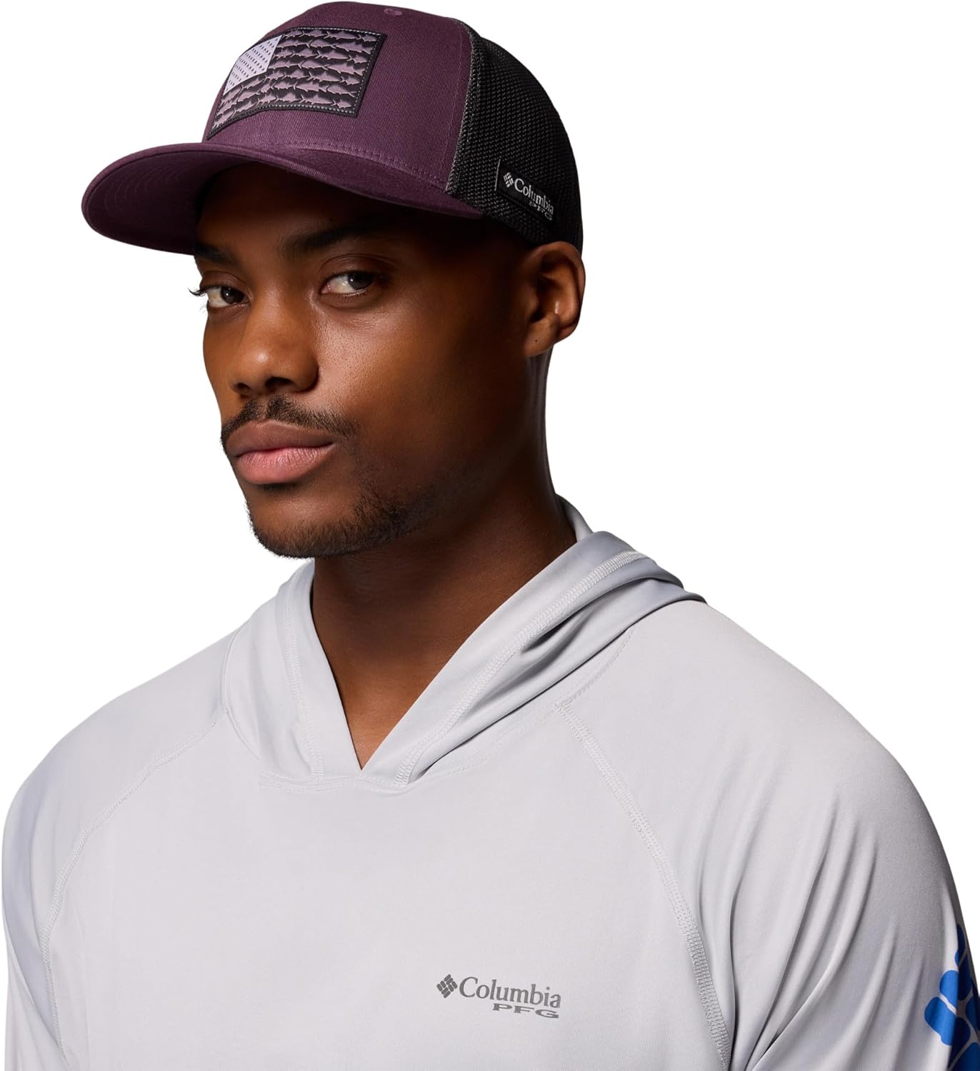 

Бейсболка Columbia Unisex для взрослых PFG с сеткой, Dusty Purple