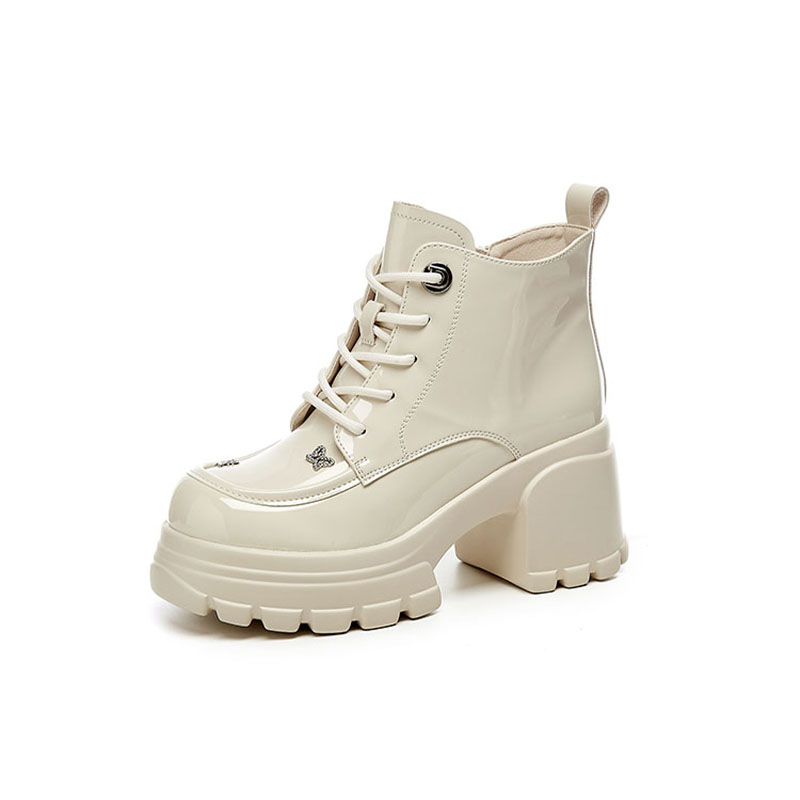 DAPHNE Женские бежевые ботинки на щиколотку, цвет Beige — фото 2