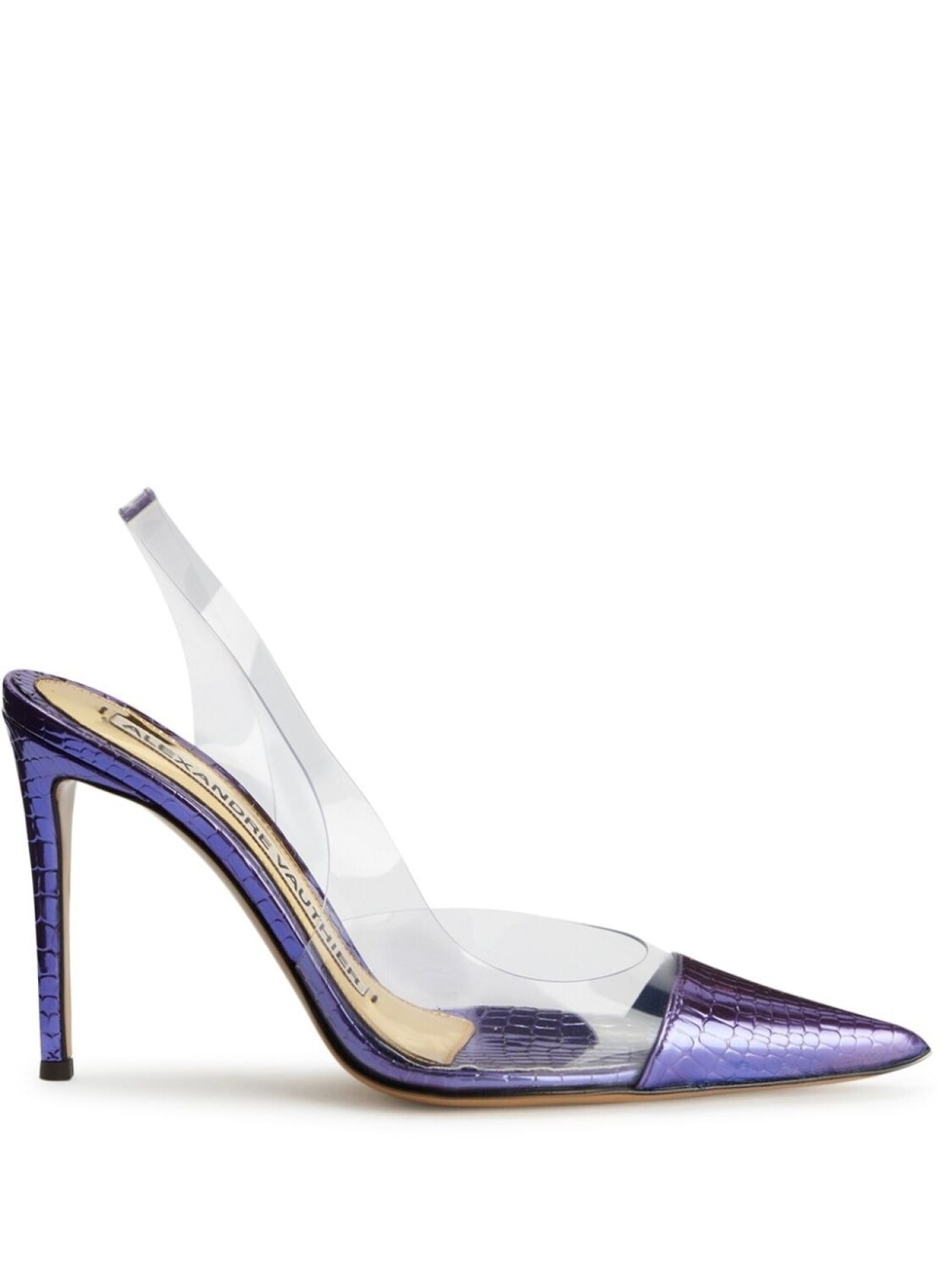 Alexandre Vauthier туфли с эффектом металлик, синий
