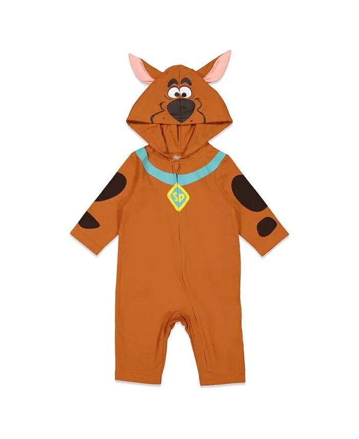 

Мальчики Warner Bros. Zip Up Косплей Комбинезон Хвост Scooby Doo, коричневый