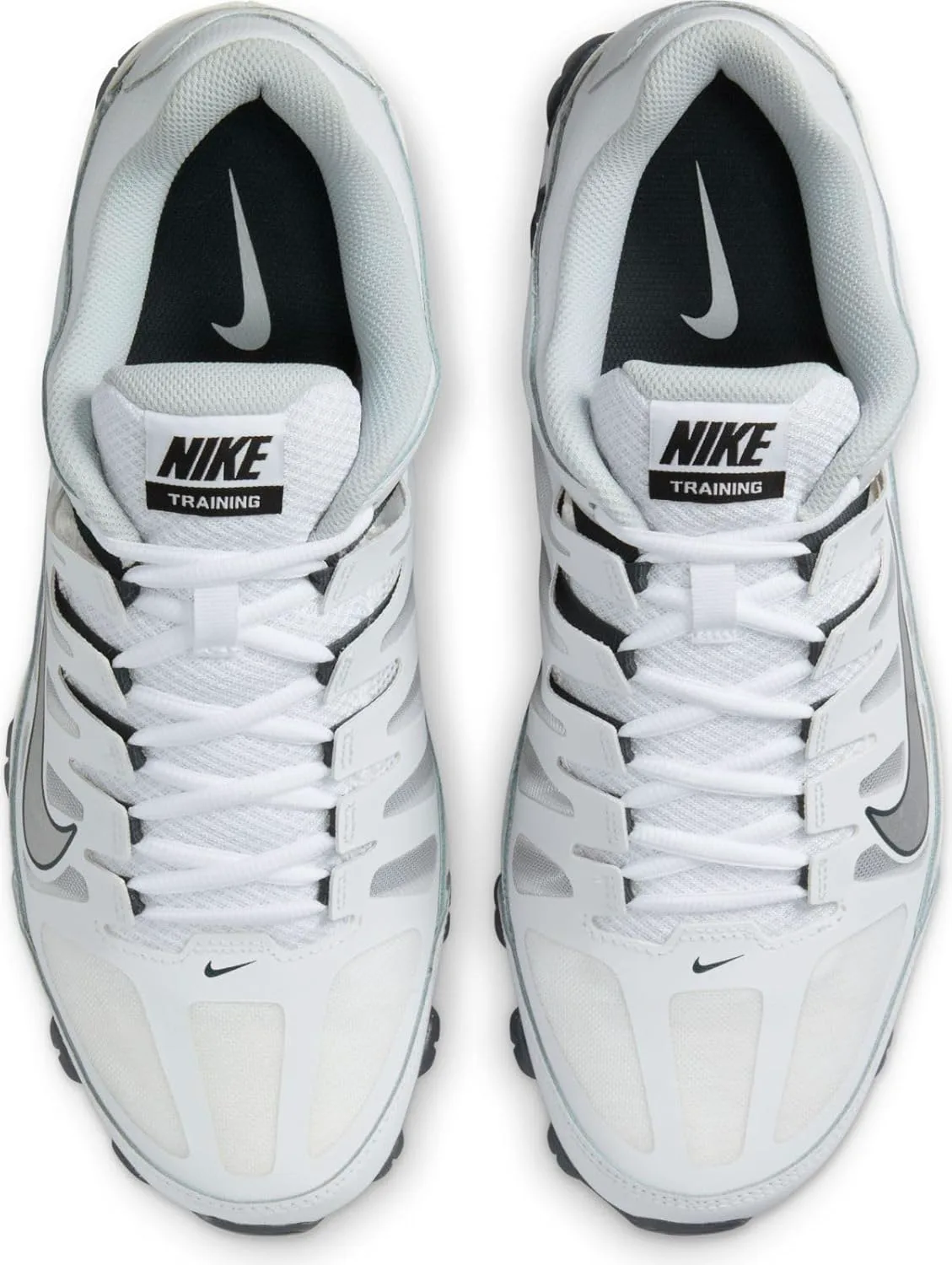 Мужские кроссовки Nike Reax 8 TR с сетчатым верхом для тренировок, белый/металлик серебристый — фото 4