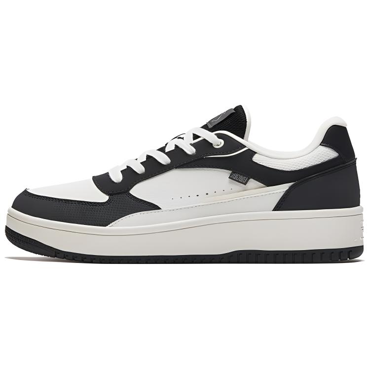 

ANTA Нескользящие износостойкие низкие кроссовки для скейтбординга мужские, черно-белые