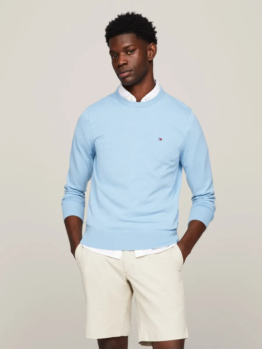 

Свитер с круглым вырезом Tommy Hilfiger "1985 CREW NECK SWEATER", вдохновленный коллекцией 1985 года, синий