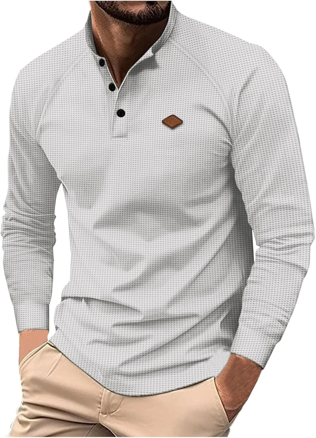 

Мужская поло для гольфа с длинным рукавом и карманом