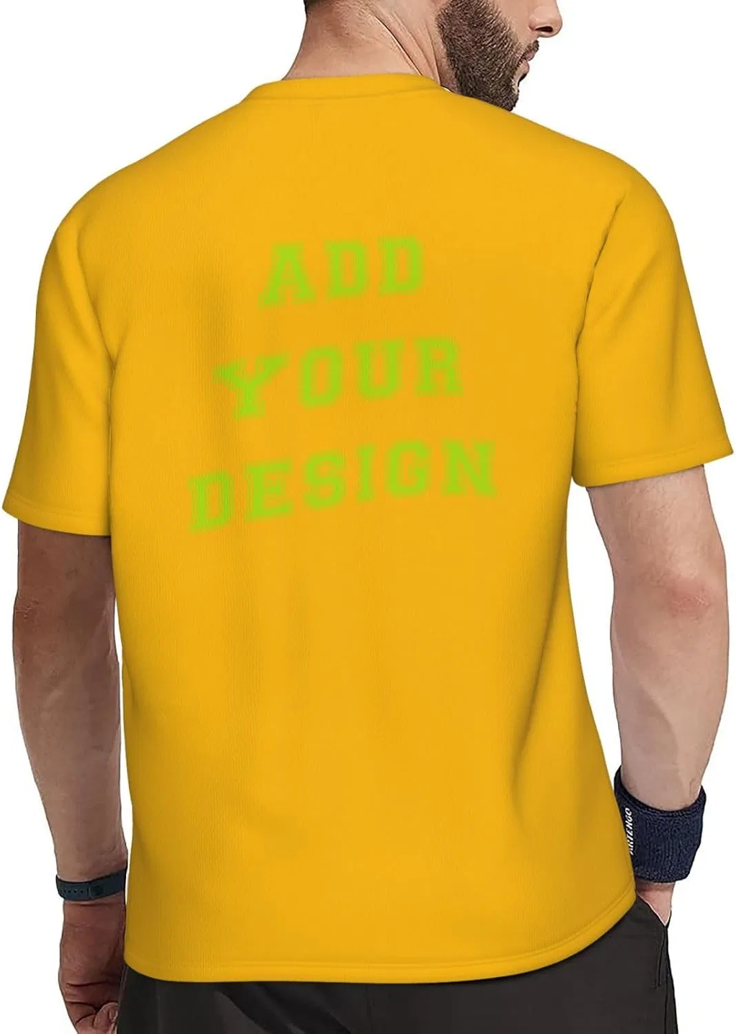 Футболка с фотографией, 100% полиэстер, Generic, мужская, Yellow — фото 3