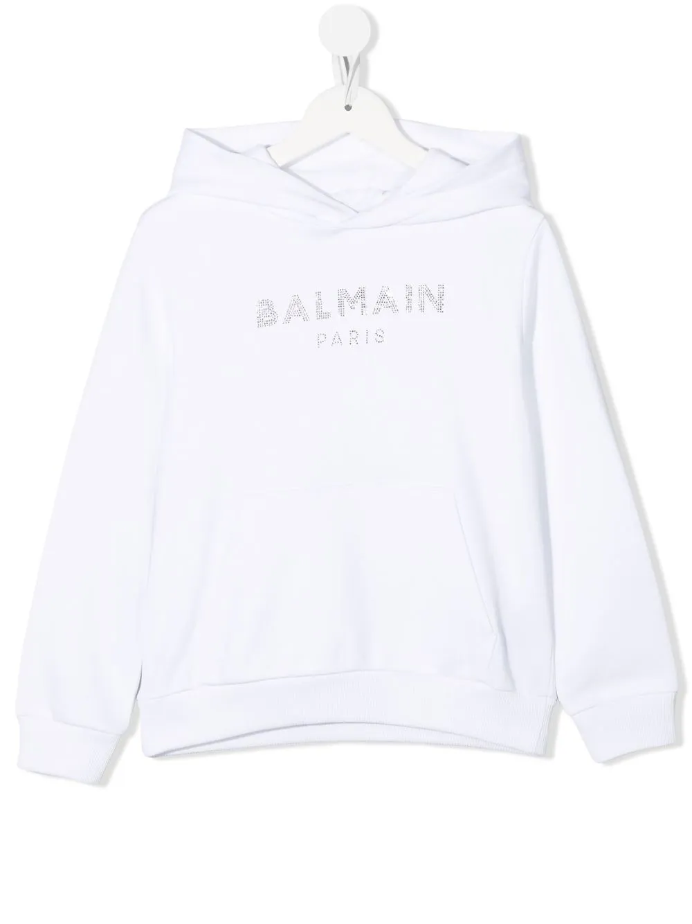 

Худи с логотипом Balmain Kids, белый