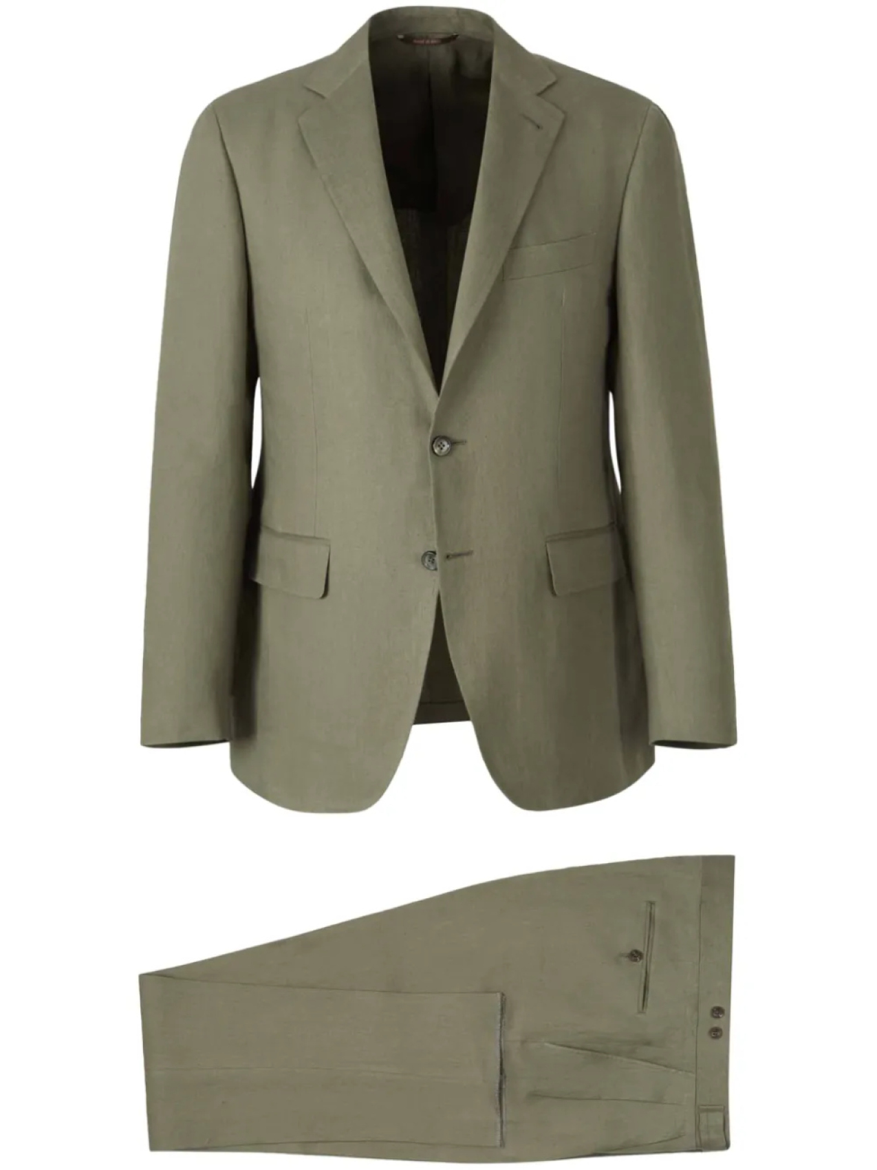 

Canali льняной костюм, зеленый