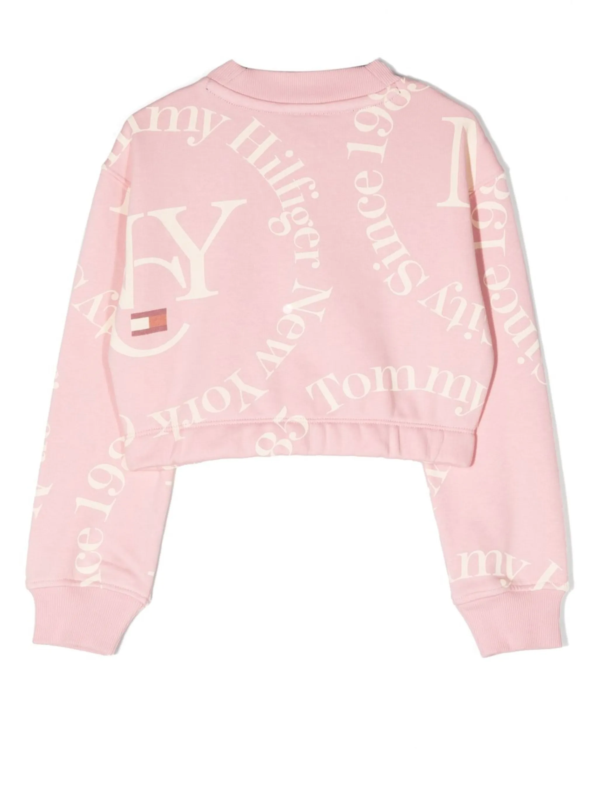 Толстовка с круглым вырезом и логотипом Tommy Hilfiger Junior, розовый — фото 2