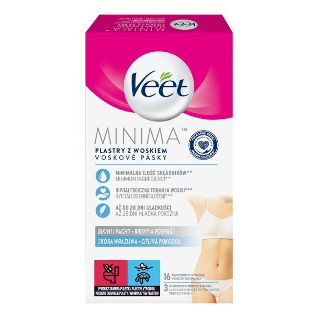

Указанные полоски воска для холодной депиляции (16 шт.) Veet